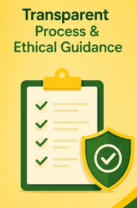 Transparent Process & Ethical Guidance